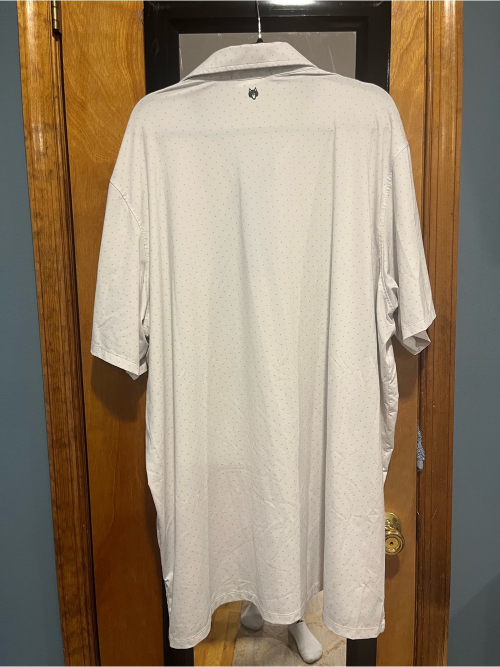 Greyson Golf shirt White Polo with Navy Collar Accents - Picture 5 of 8